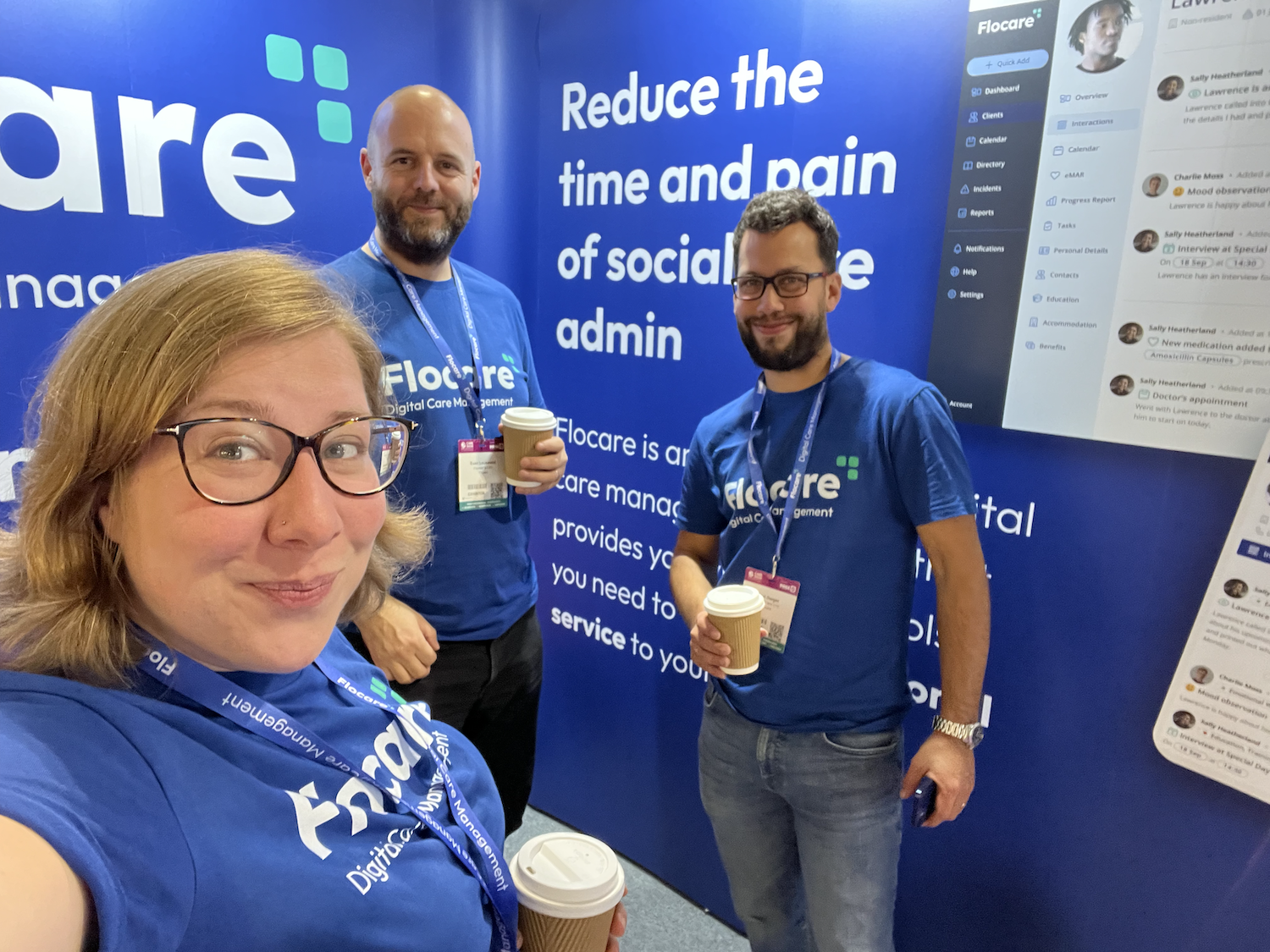 Flocare team at the Care Show Exhibition